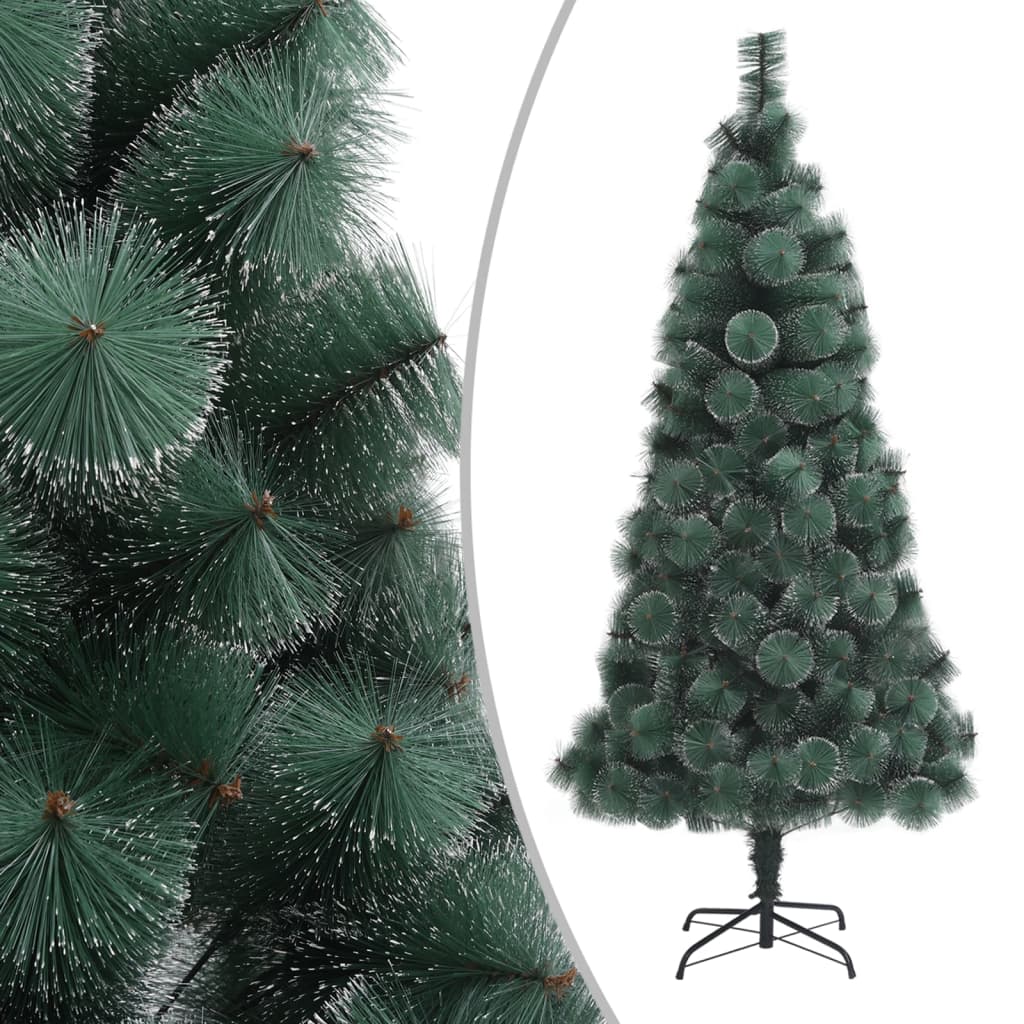 vidaXL Χριστουγεν Δέντρο Τεχνητό Προφωτισμένο Πράσινο 120 εκ PVC&PE