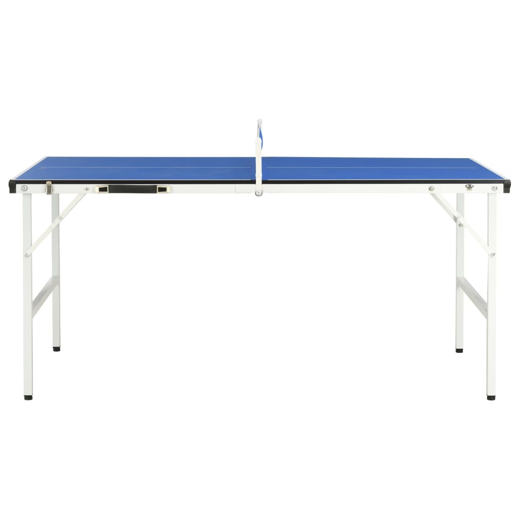 vidaXL Τραπέζι Ping Pong με Φιλέ Μπλε 152 x 76 x 66 εκ.