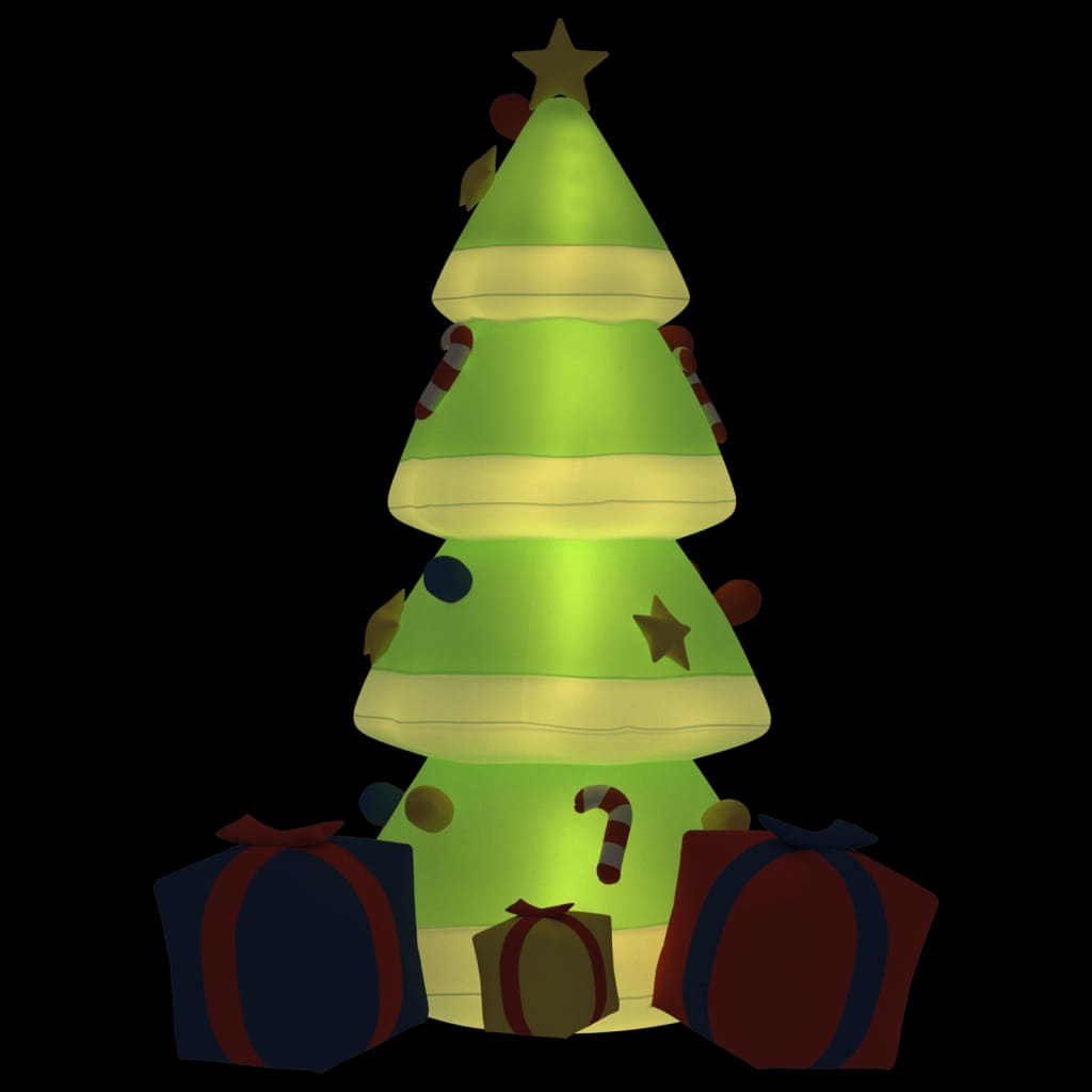 vidaXL Χριστουγεννιάτικο Δέντρο Φουσκωτό με LED 240 εκ.