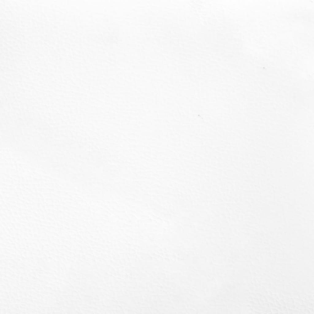 vidaXL Κεφαλάρι με Πτερύγια Λευκό 147x16x78/88 εκ. Συνθετικό Δέρμα