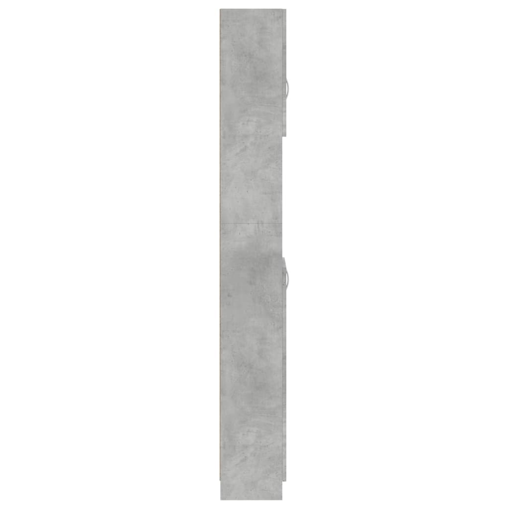 vidaXL Στήλη Μπάνιου Γκρι του Σκυροδέματος 32x25,5x190 εκ. Μοριοσανίδα
