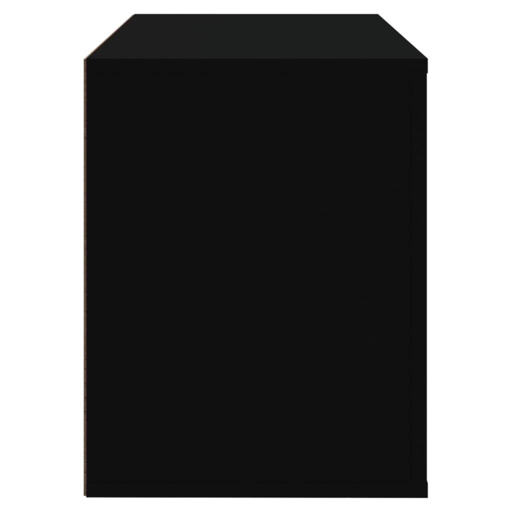 vidaXL Παπουτσοθήκη Μαύρη 80x35x45 εκ. από Επεξεργασμένο Ξύλο