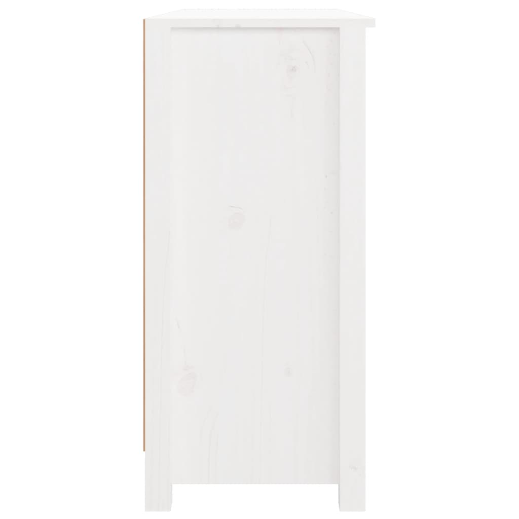 vidaXL Συρταριέρα Λευκή 100x35x74 εκ. από Μασίφ Ξύλο Πεύκου