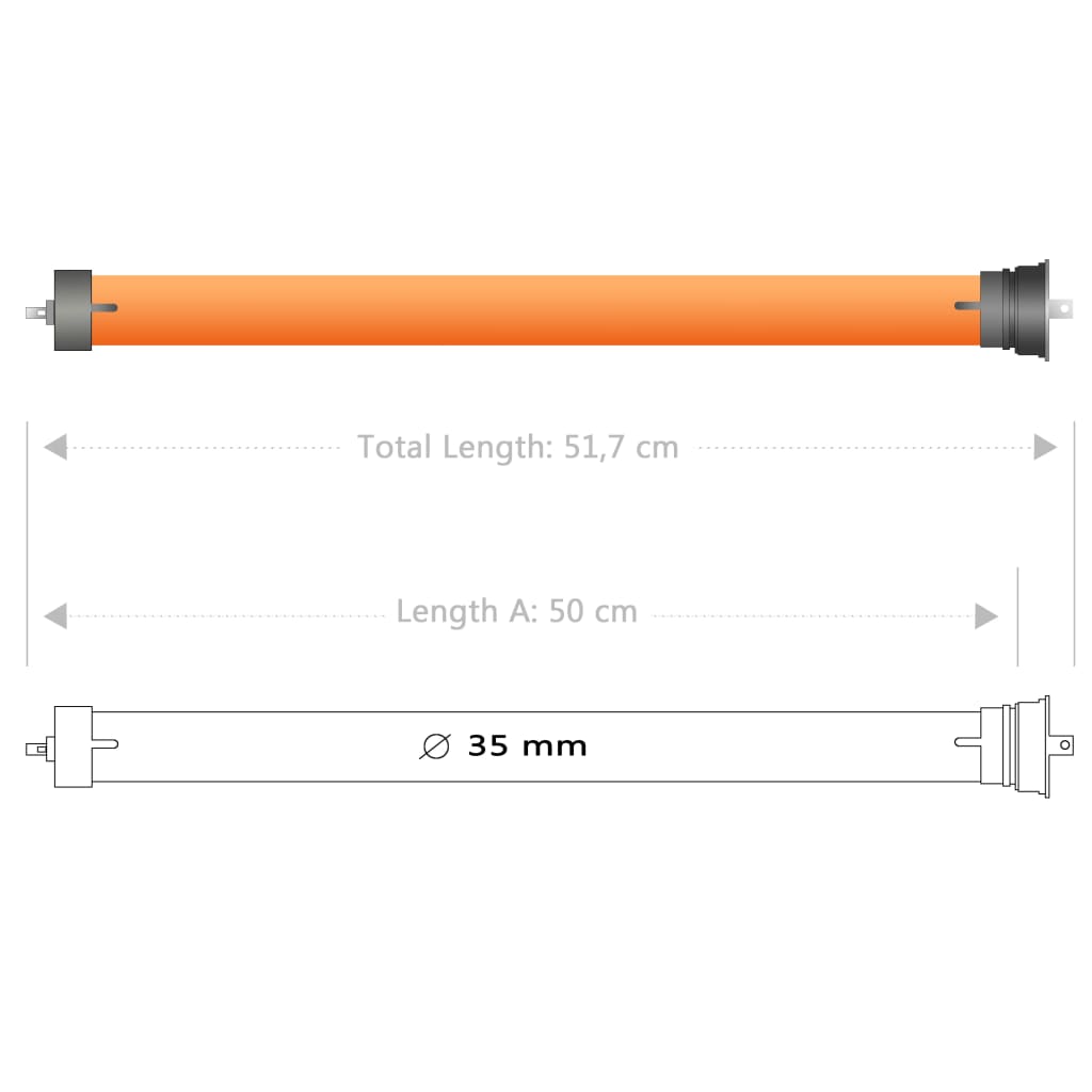 vidaXL Σωληνωτά Μοτέρ 5 τεμ. 10 Nm