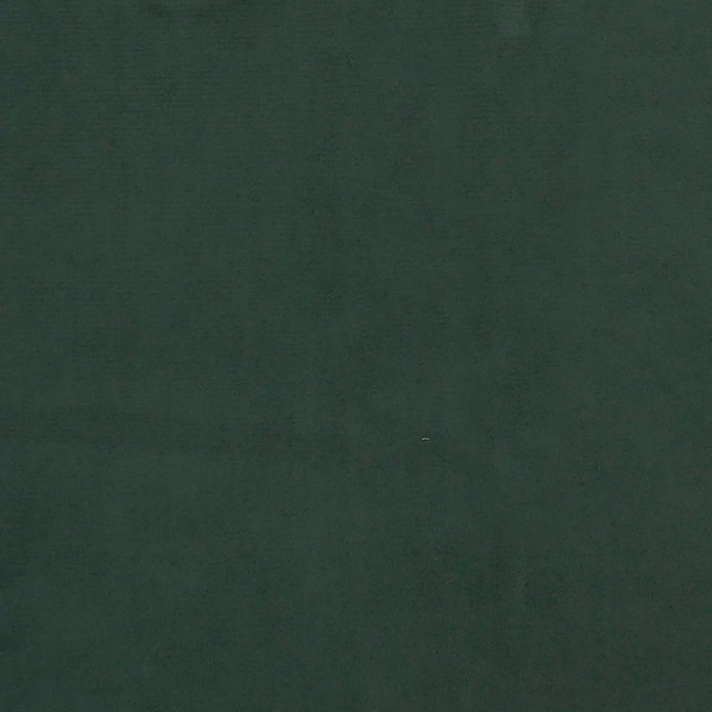 vidaXL Πλαίσιο Κρεβατιού Σκούρο Πράσινο 140 x 190 εκ. Βελούδινο