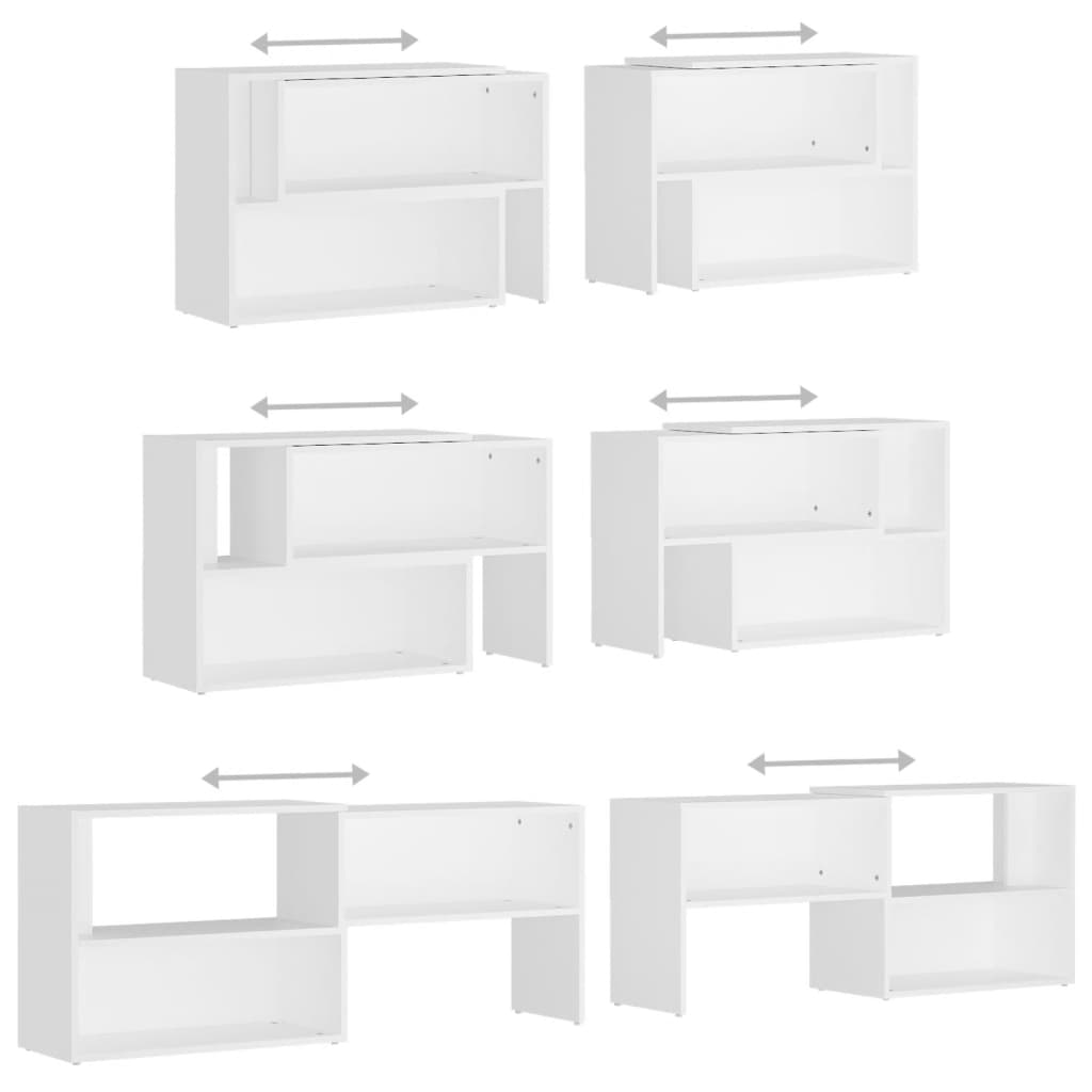 vidaXL Έπιπλο Τηλεόρασης Λευκό 149 x 30 x 52 εκ. από Μοριοσανίδα