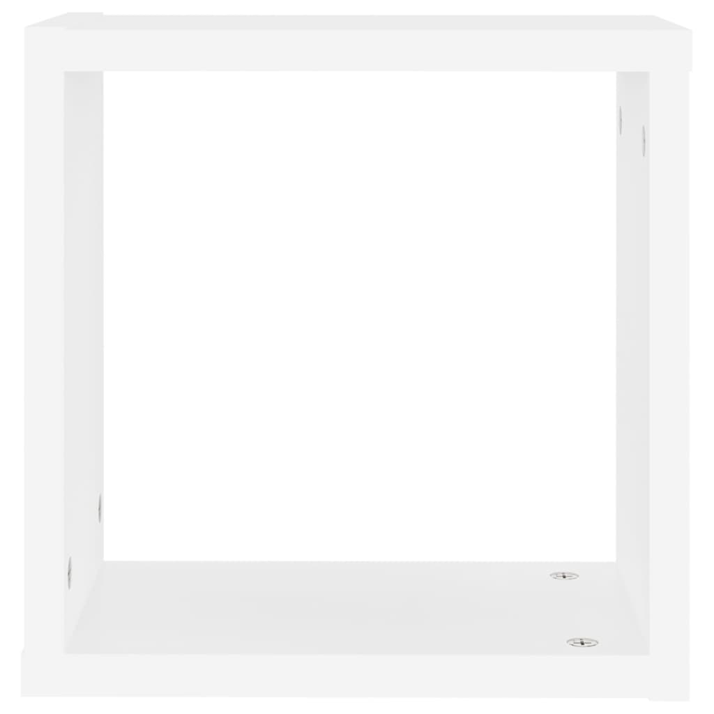 vidaXL Ράφια Κύβοι Τοίχου 4 τεμ. Λευκά 30 x 15 x 30 εκ.
