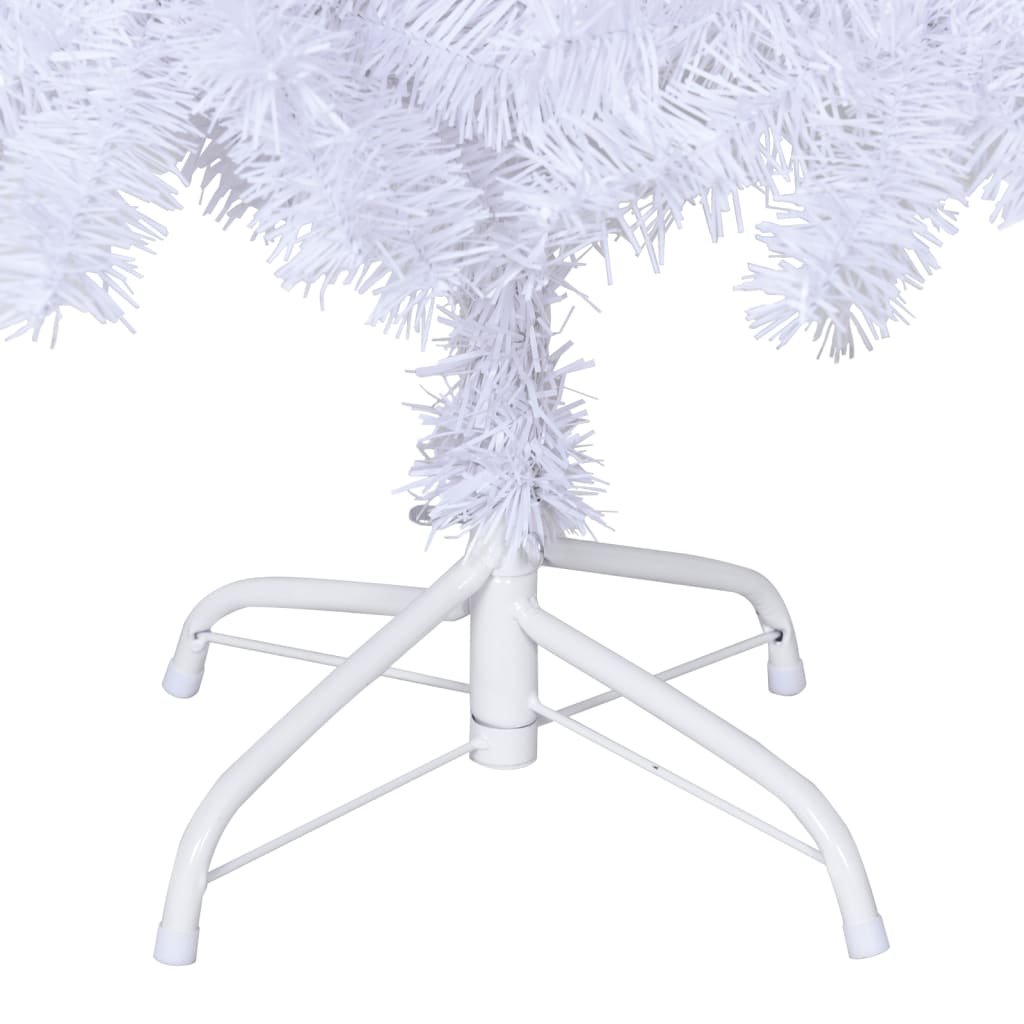 vidaXL Χριστουγεννιάτικο Δέντρο με Πλούσια Κλαδιά Άσπρο 180 εκ. PVC