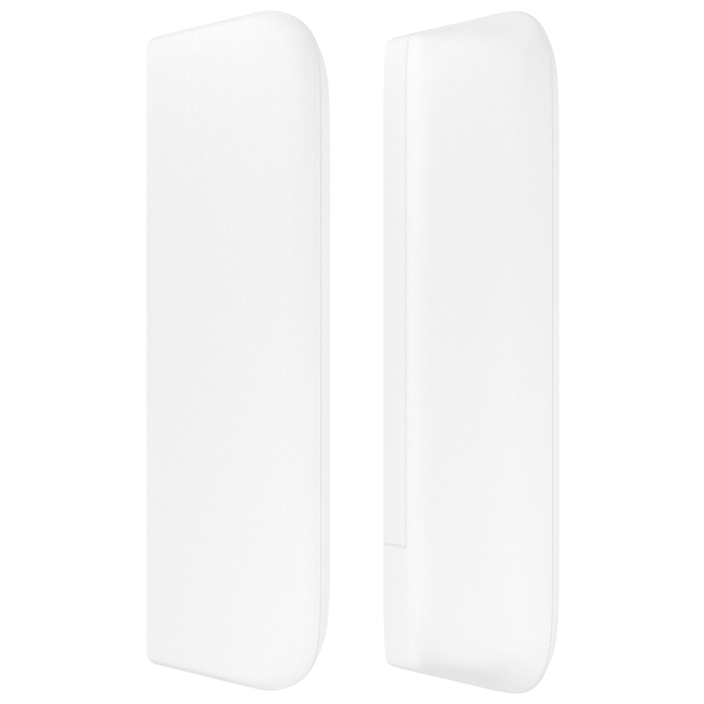 vidaXL Κρεβάτι Boxspring με Στρώμα Λευκό 100x200εκ.από Συνθετικό Δέρμα