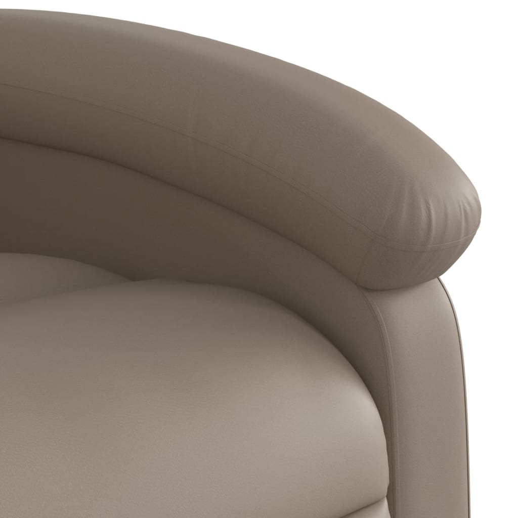 vidaXL Πολυθρόνα Ανακλινόμενη Καπουτσίνο από Συνθετικό Δέρμα