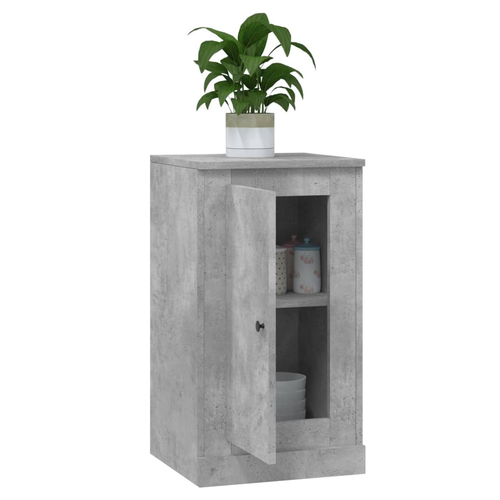 vidaXL Ντουλάπια 2 τεμ. Γκρι Σκυροδέματος 37,5x35,5x67,5 εκ. Επ. Ξύλο