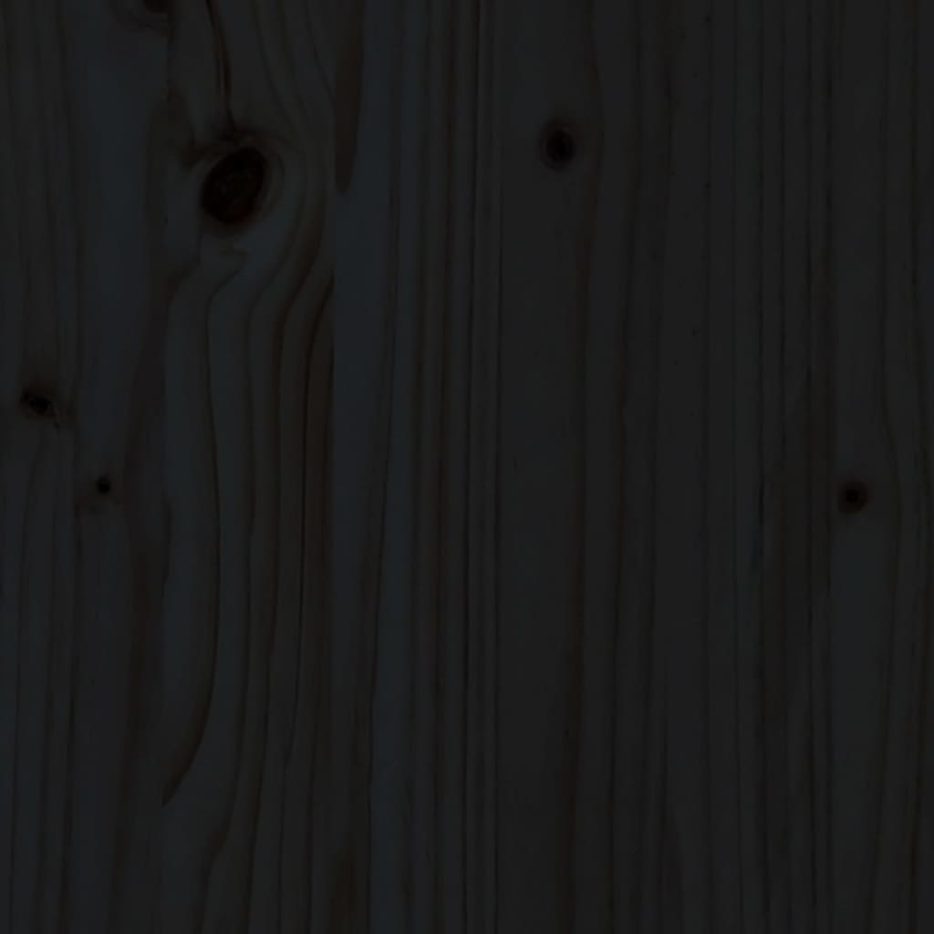 vidaXL Ξαπλώστρες 2 τεμ. Μαύρες 199,5x60x74 εκ. από Μασίφ Ξύλο Πεύκου