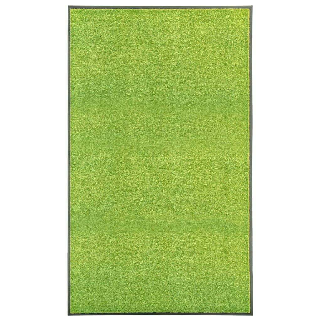 vidaXL Πατάκι Εισόδου Πλενόμενο Πράσινο 90 x 150 εκ.