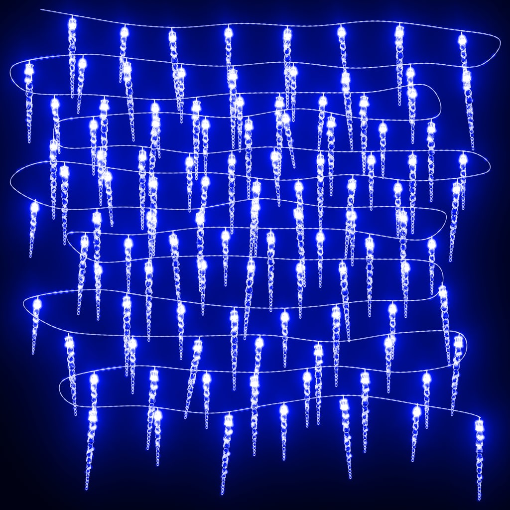 vidaXL Φωτάκια Σταλακτίτες 100 τεμ. Μπλε από Ακρυλικό
