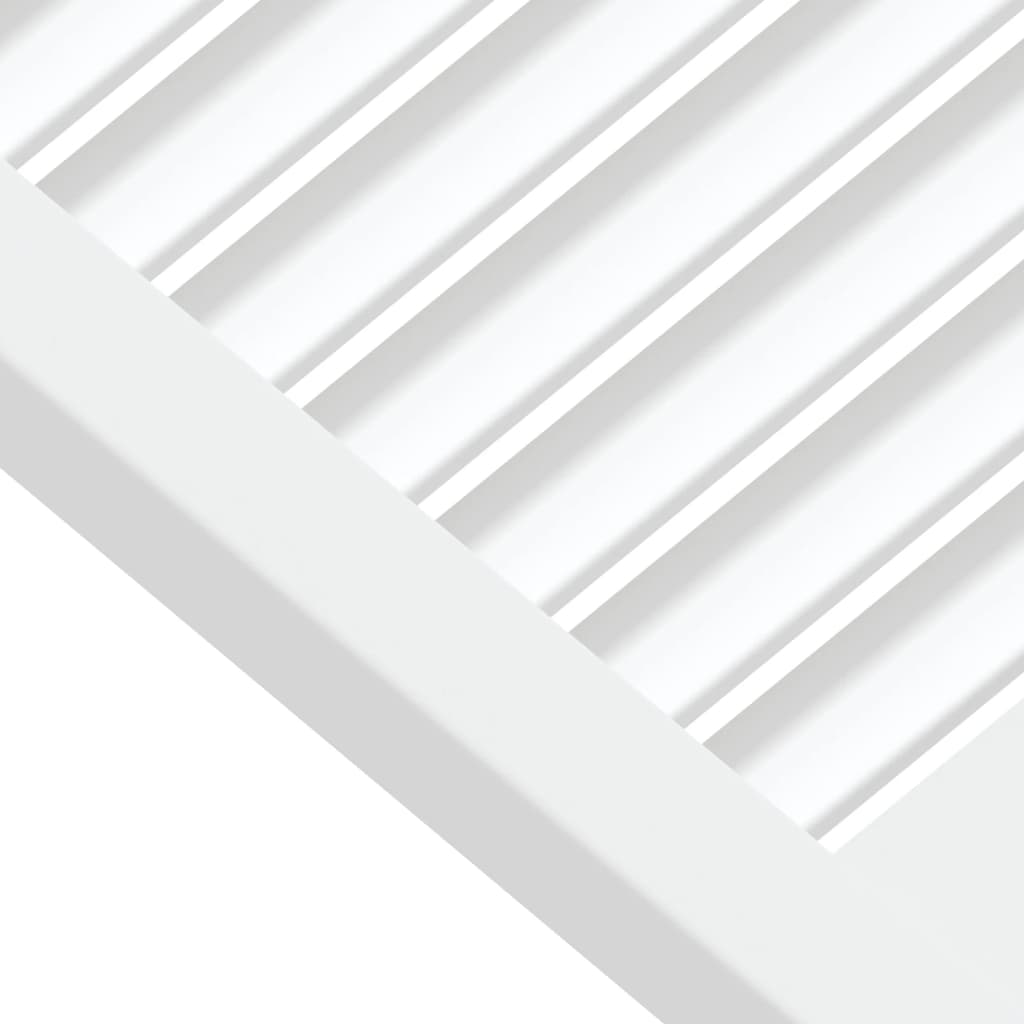 vidaXL Πορτάκια με Περσίδες 2 Τεμ. Λευκά 39,5x59,4εκ Μασίφ Ξύλο Πεύκου