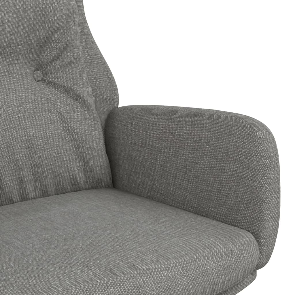 vidaXL Πολυθρόνα Relax Ανοιχτό Γκρι Υφασμάτινη