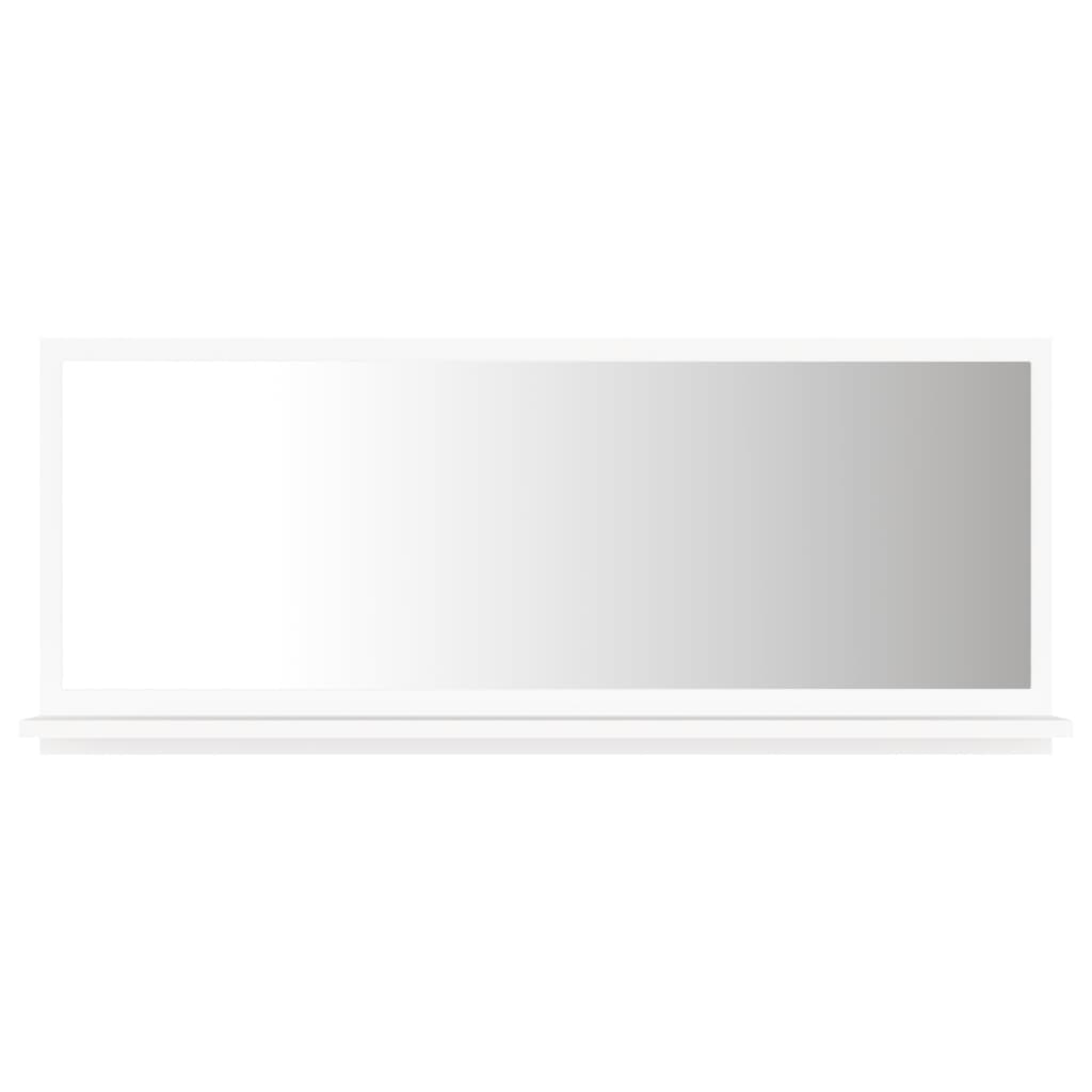 vidaXL Καθρέφτης Μπάνιου Λευκός 90 x 10,5 x 37 εκ. Μοριοσανίδα