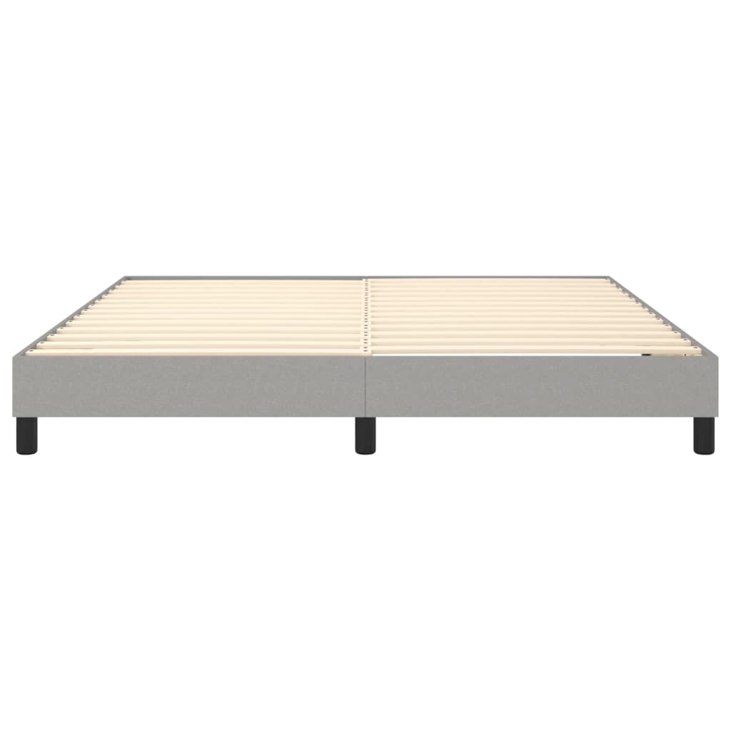 vidaXL Πλαίσιο Κρεβατιού Boxspring Ανοιχτό Γκρι 180x200 εκ. Υφασμάτινο