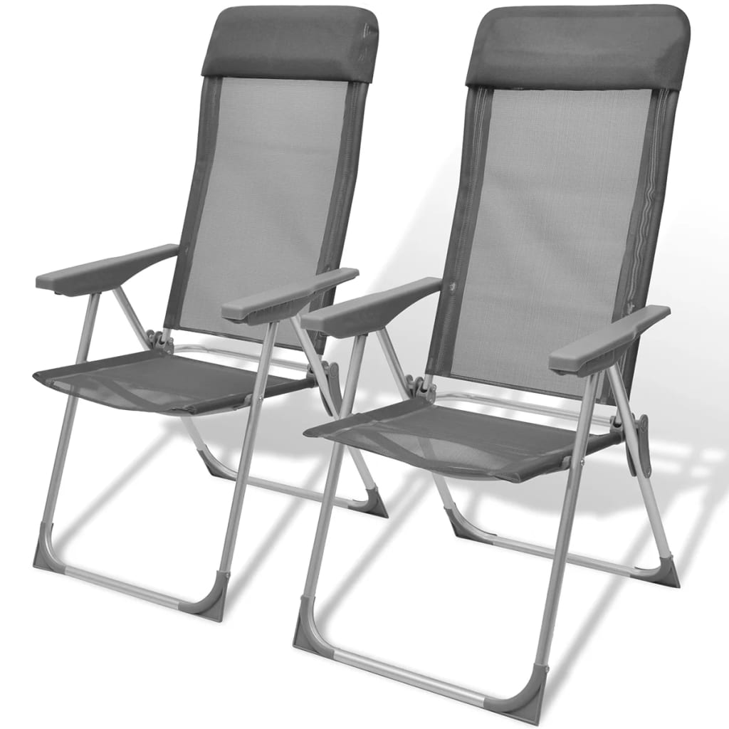 Πτυσσόμενες καρέκλες κάμπινγκ αλουμινίου Σετ 2 τμχ