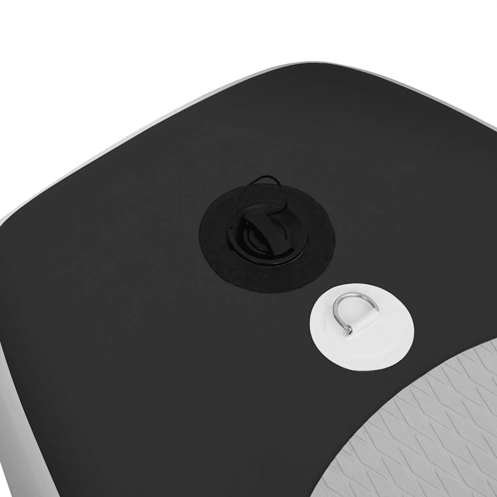 vidaXL Σανίδα SUP Φουσκωτή Σετ Μαύρη 300 x 76 x 10 εκ.