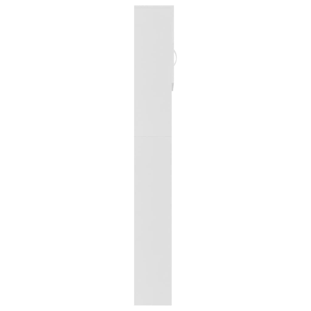vidaXL Ντουλάπι Πλυντηρίου Λευκό 64 x 25,5 x 190 εκ. από Μοριοσανίδα