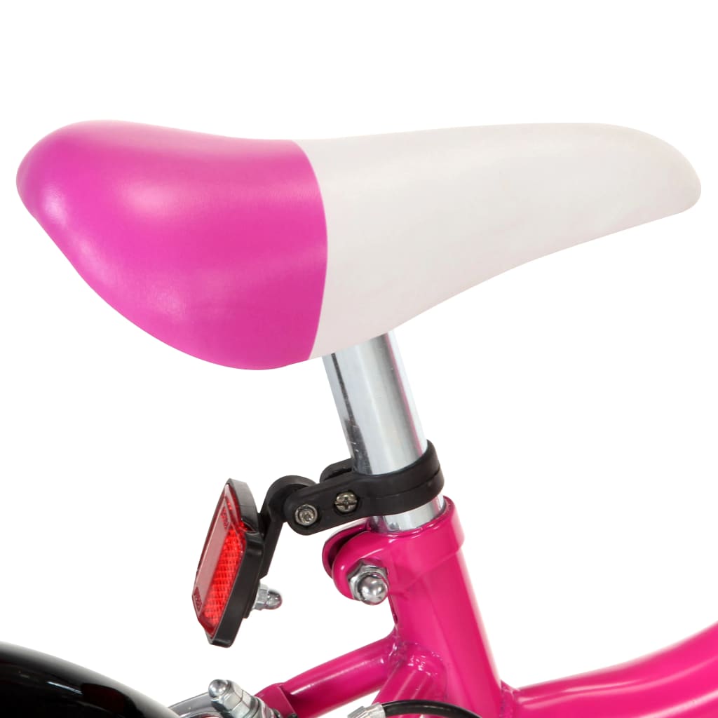 vidaXL Ποδήλατο Παιδικό Μαύρο / Ροζ 16 Ιντσών