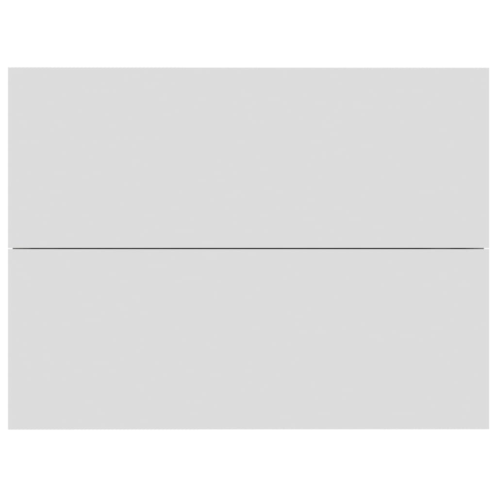 vidaXL Κομοδίνο Λευκό / Sonoma Δρυς 40 x 30 x 30 εκ. από Μοριοσανίδα