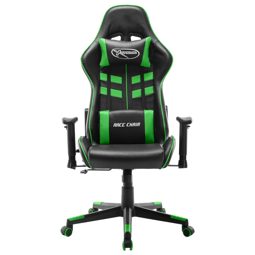 vidaXL Καρέκλα Gaming Μαύρο / Πράσινο από Συνθετικό Δέρμα