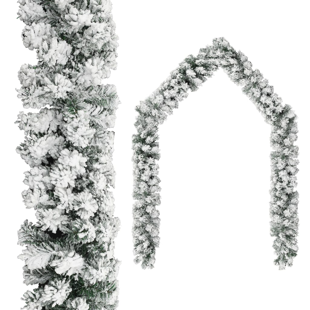 vidaXL Γιρλάντα Χριστουγεννιάτικη με LED & Μπάλες Πράσινη 5 μ. PVC