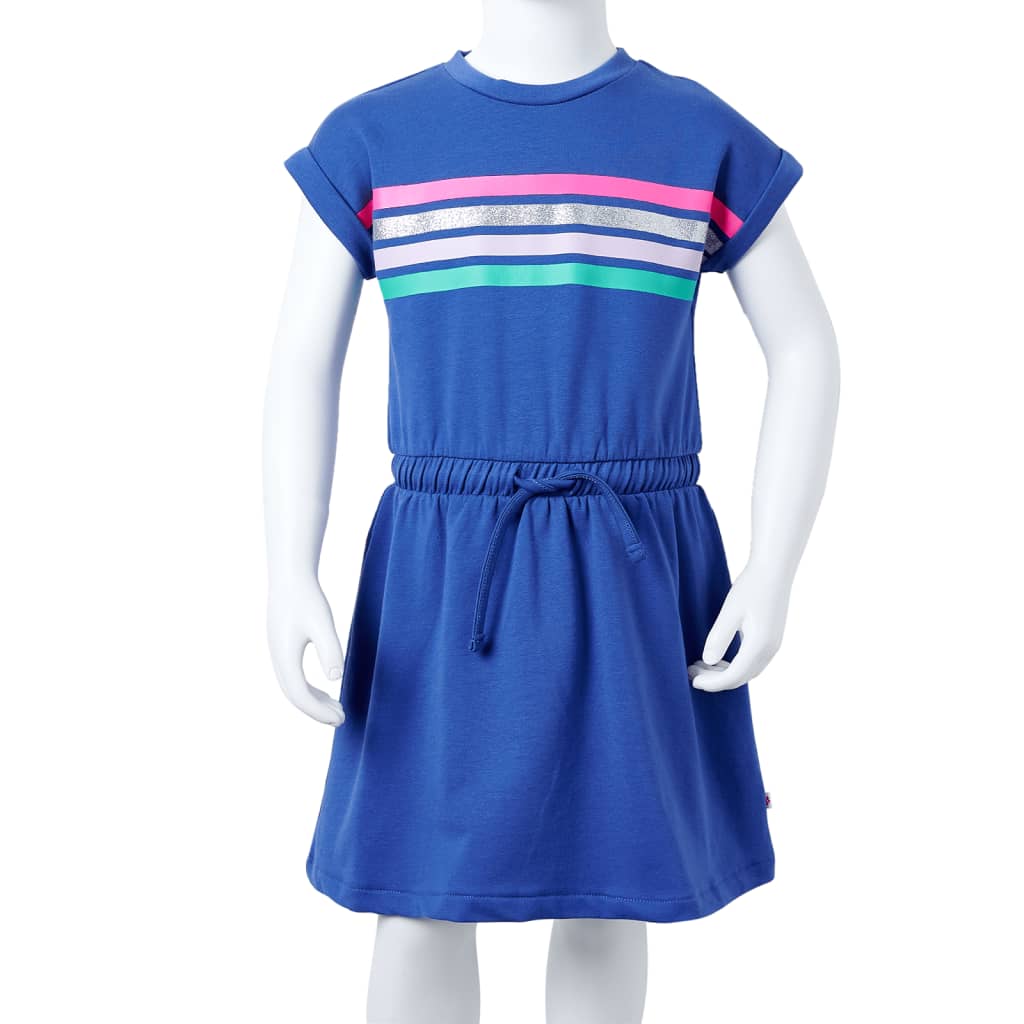Φόρεμα Παιδικό με Κορδόνι Μπλε Κοβαλτίου 92