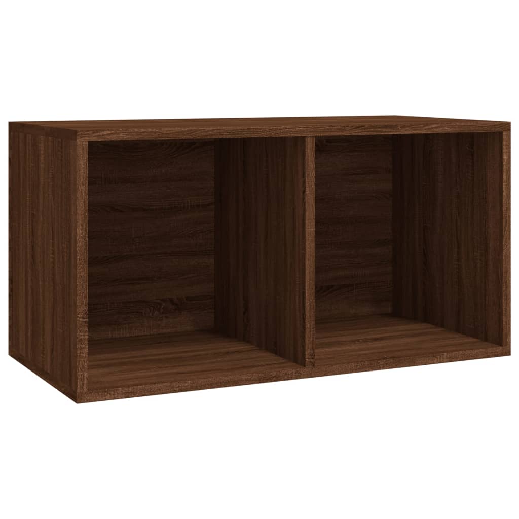vidaXL Έπιπλο Δίσκων Βινυλίου Καφέ Δρυς 71 x 34 x 36 εκ. Επεξεργ. Ξύλο