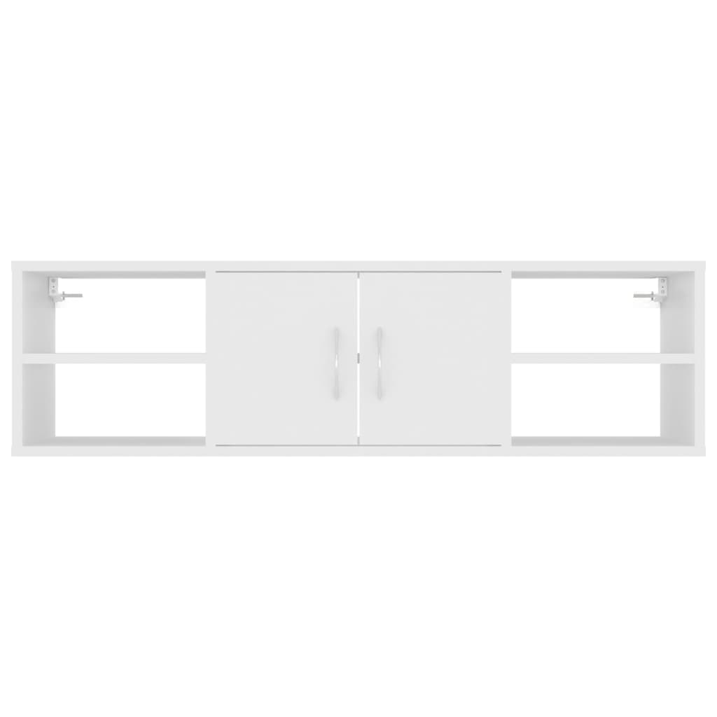 vidaXL Ραφιέρα Τοίχου Λευκή 102 x 30 x 29 εκ. από Μοριοσανίδα
