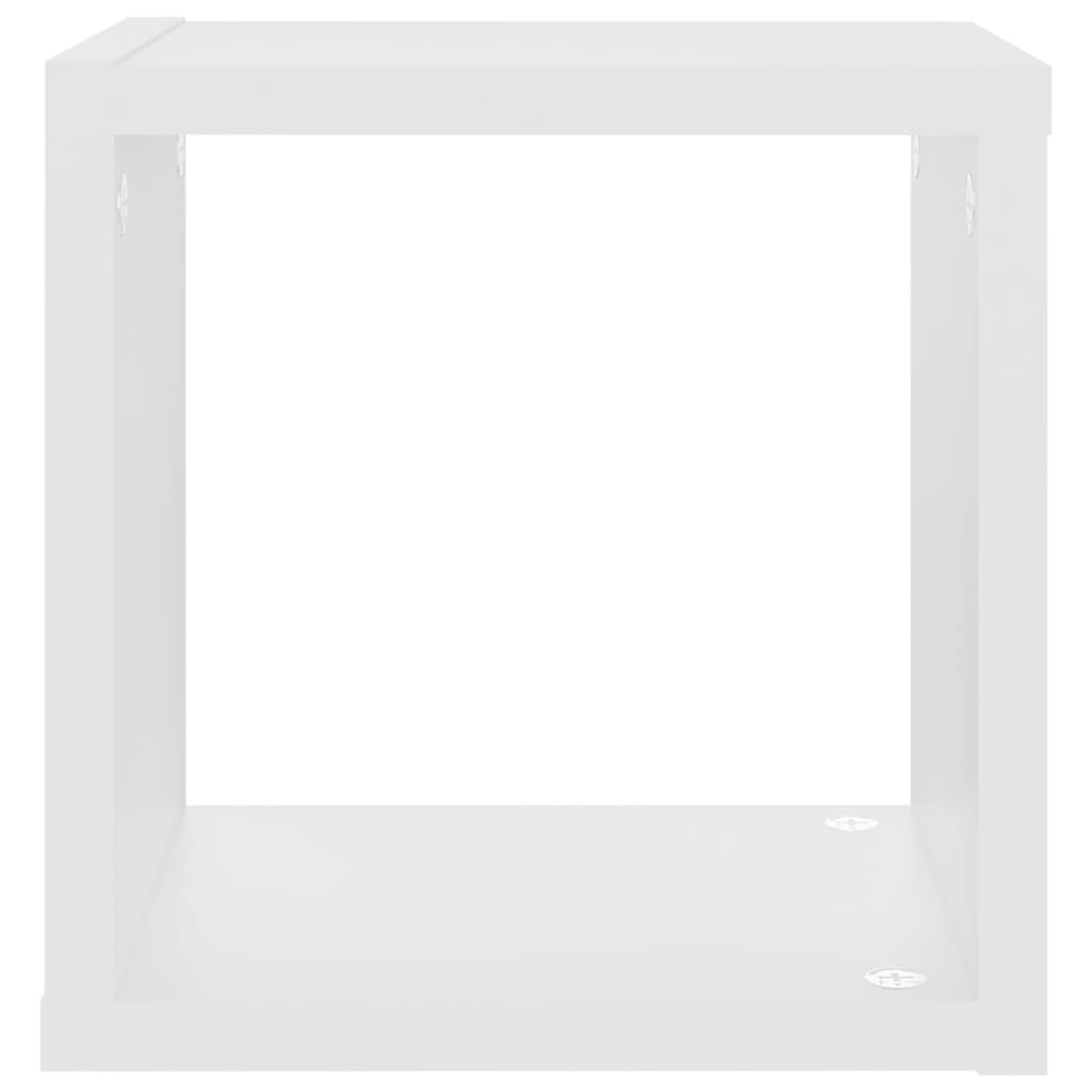 vidaXL Ράφια Κύβοι Τοίχου 4 τεμ. Λευκά 22 x 15 x 22 εκ.