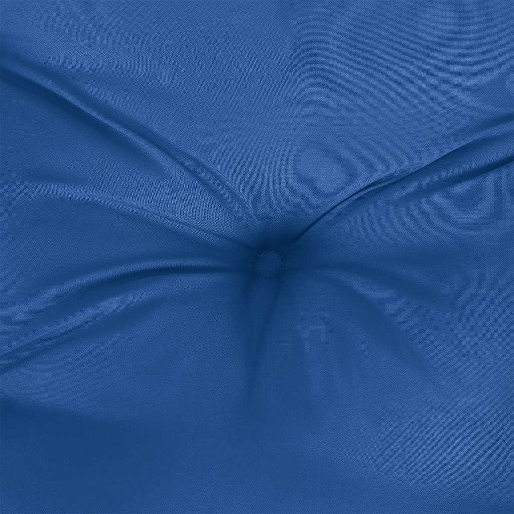 vidaXL Μαξιλάρι Παλέτας Μπλε Ρουά 80 x 40 x 12 εκ. Υφασμάτινο