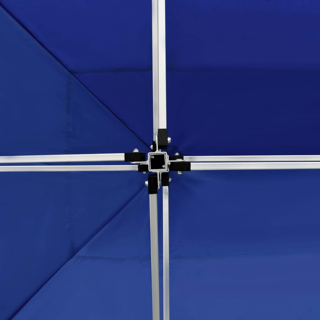 vidaXL Κιόσκι με Τοιχώματα Πτυσσόμενο Επαγγ. Μπλε 4,5x3 μ. Αλουμινίου
