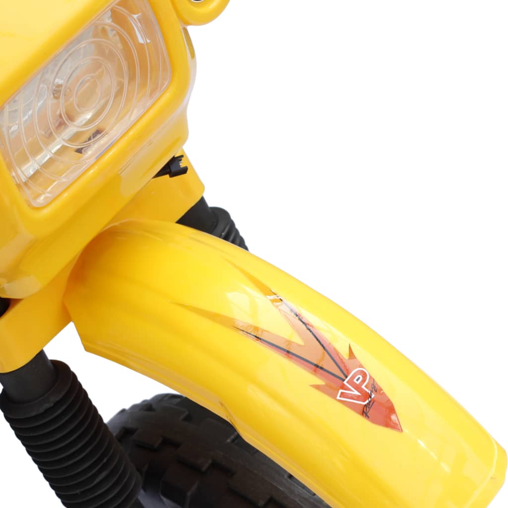 vidaXL Μηχανή Παιδική Κίτρινη και Μαύρη