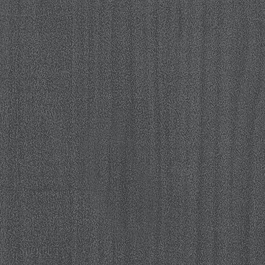 vidaXL Πλαίσιο Κρεβατιού Γκρι 160 x 200 εκ. από Μασίφ Ξύλο Πεύκου
