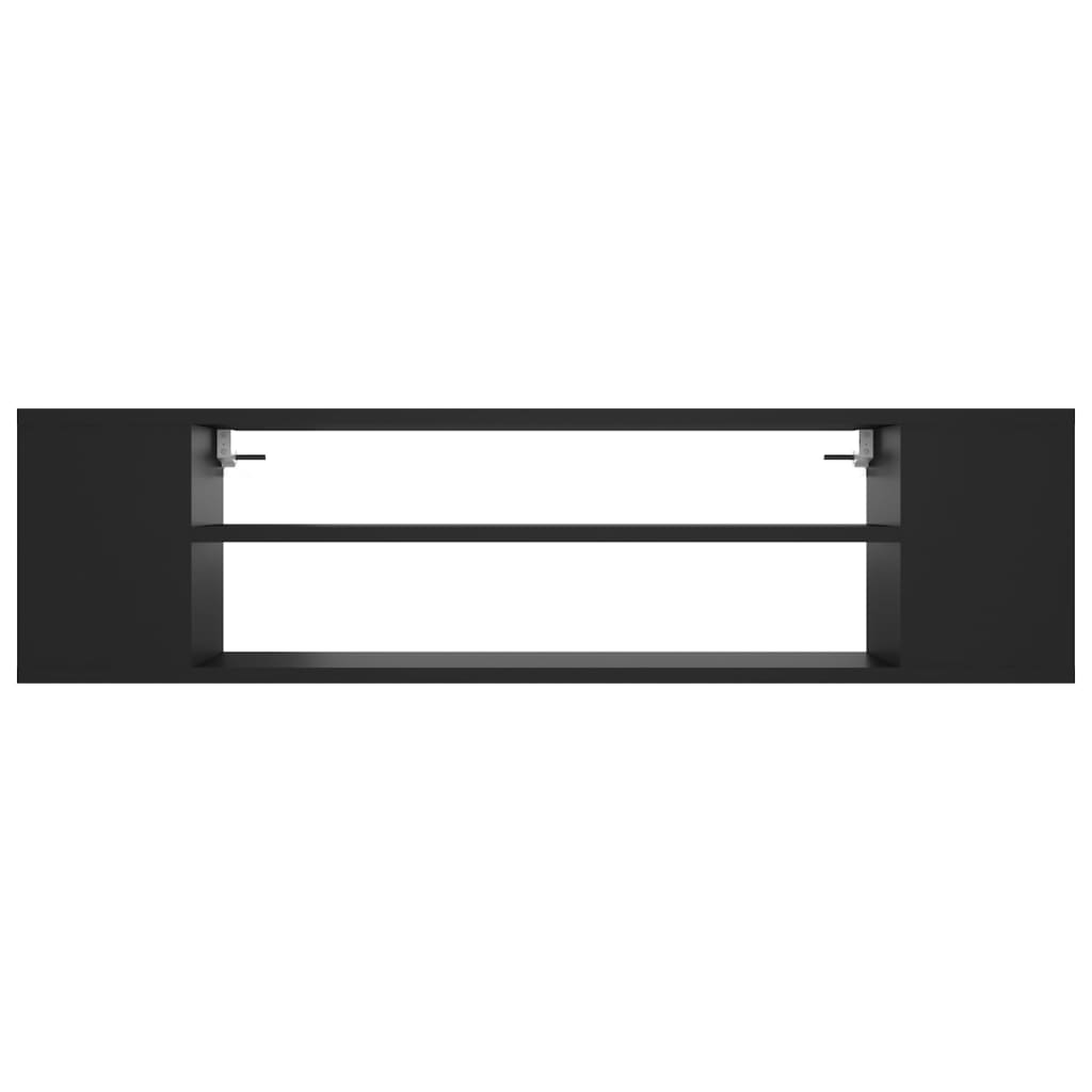 vidaXL Έπιπλο Τηλεόρασης Κρεμαστό Μαύρο 100 x 30 x 26,5 εκ Μοριοσανίδα