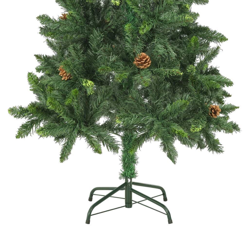 vidaXL Χριστουγεν Δέντρο Τεχν. Προφωτισμένο με Μπάλες Πράσινο 150εκ.