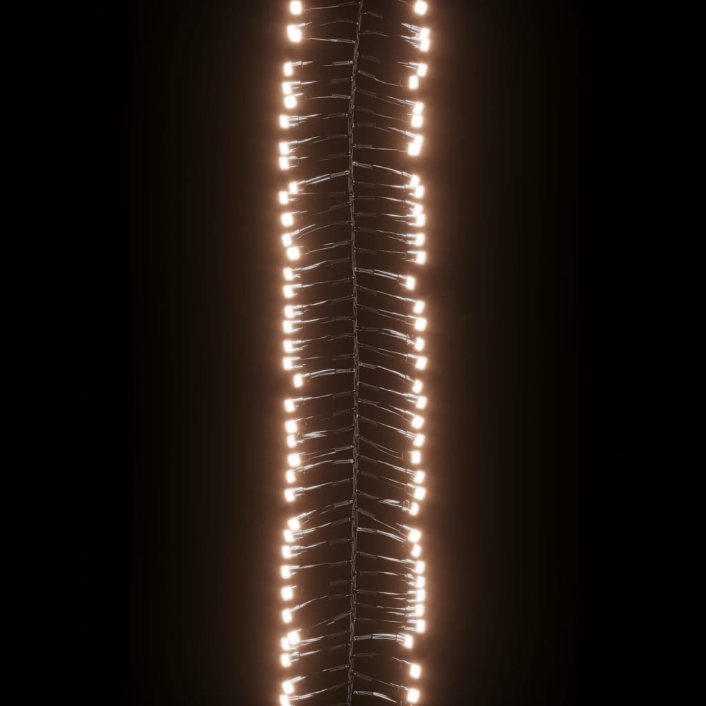 vidaXL Φωτάκια Cluster με 3000 LED Θερμό Λευκό 23 μ. από PVC