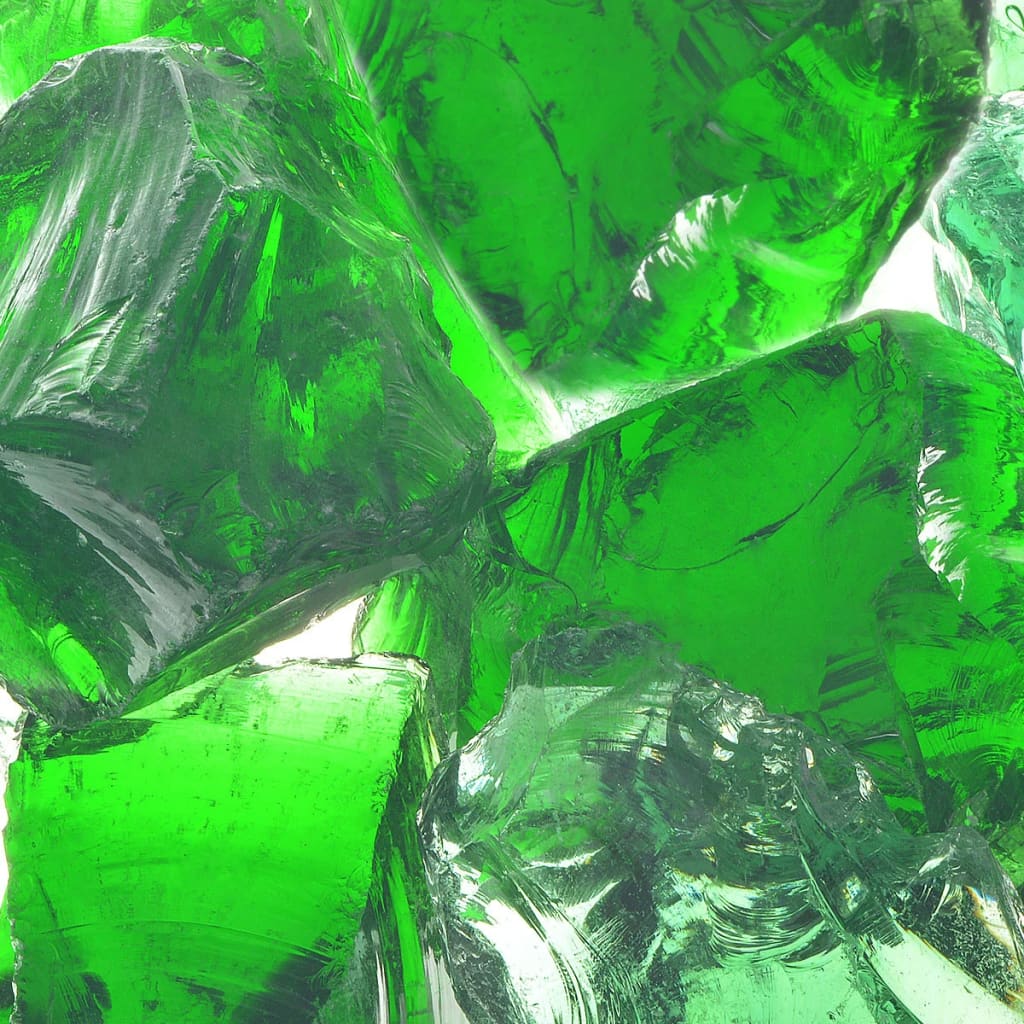 vidaXL Πέτρες Συρματοκιβωτίου Πράσινες 60-120 χιλ. 25 κ. από Γυαλί