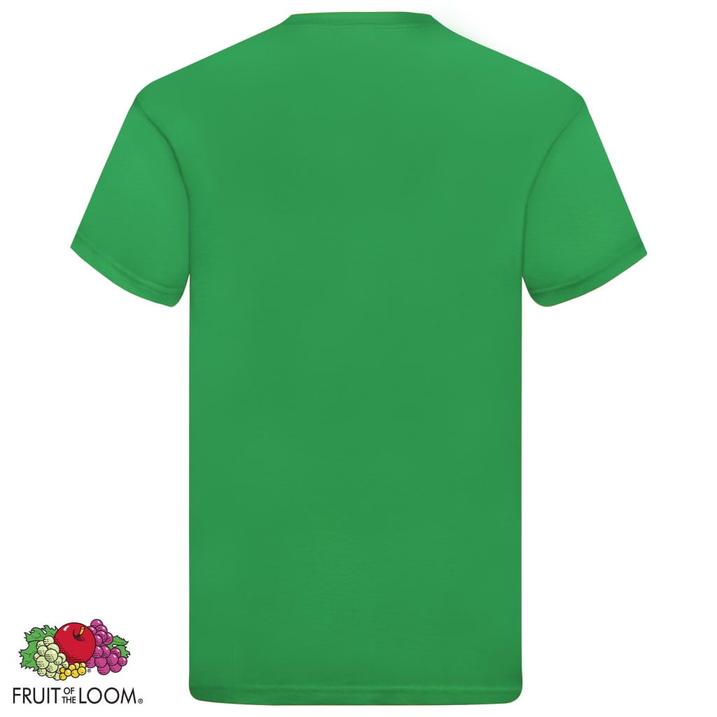 Fruit of the Loom T-shirt Original 5 τεμ. Πράσινα S Βαμβακερά