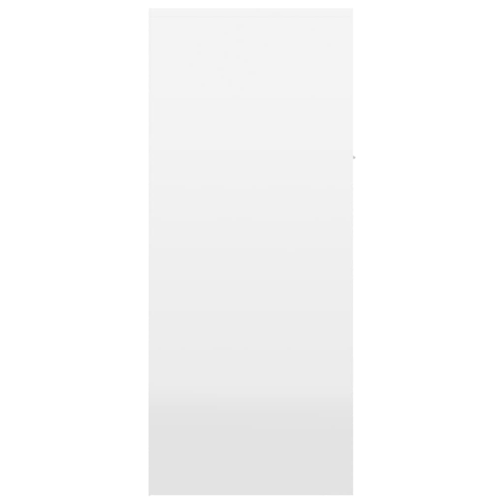 vidaXL Παπουτσοθήκη Γυαλιστερό Λευκό 60x35x84 εκ. από Μοριοσανίδα