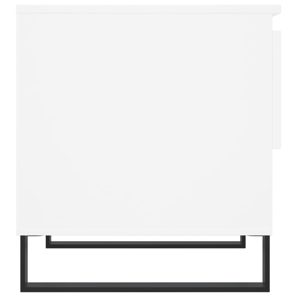 vidaXL Τραπεζάκι Σαλονιού Λευκό 50 x 46 x 50 εκ. από Επεξεργ. Ξύλο