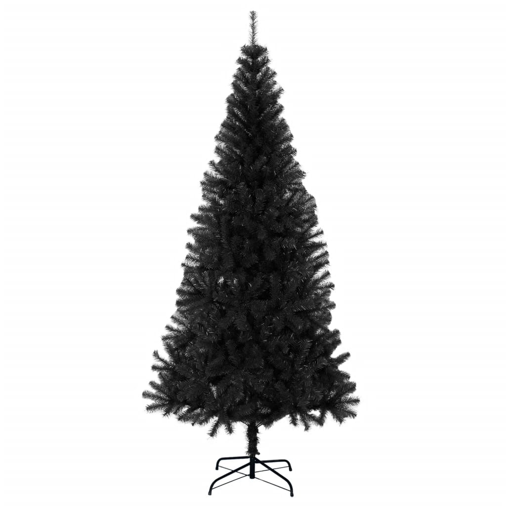 vidaXL Χριστουγεννιάτικο Δέντρο Τεχνητό Με Βάση Μαύρο 180 εκ. PVC