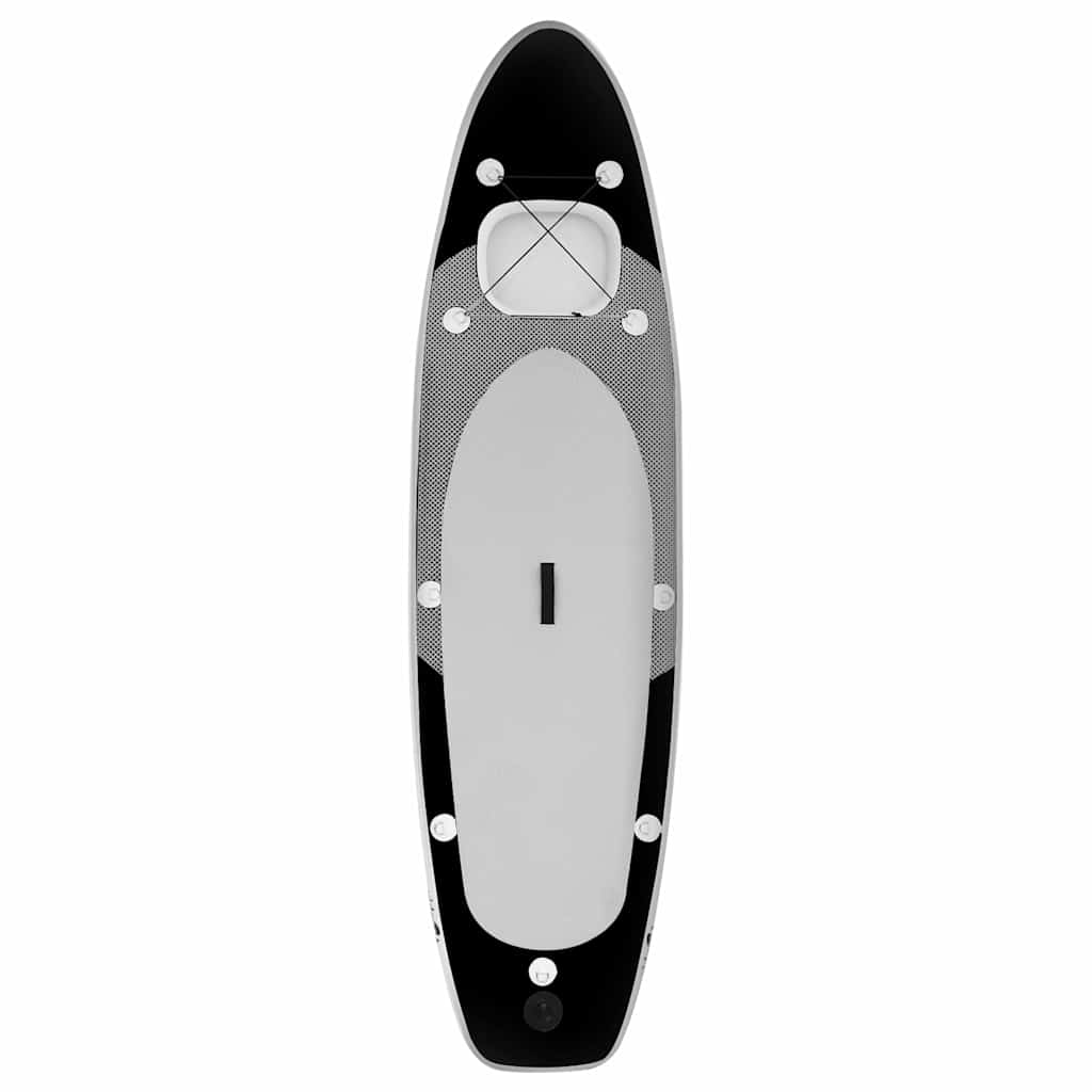 vidaXL Σανίδα SUP Φουσκωτή Σετ Μαύρη 300 x 76 x 10 εκ.