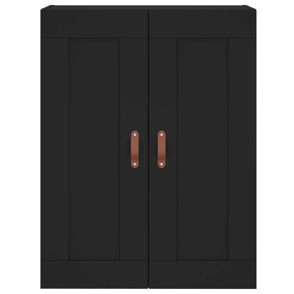 vidaXL Ντουλάπι Μαύρο 69,5x34x180 εκ. από Επεξεργασμένο Ξύλο