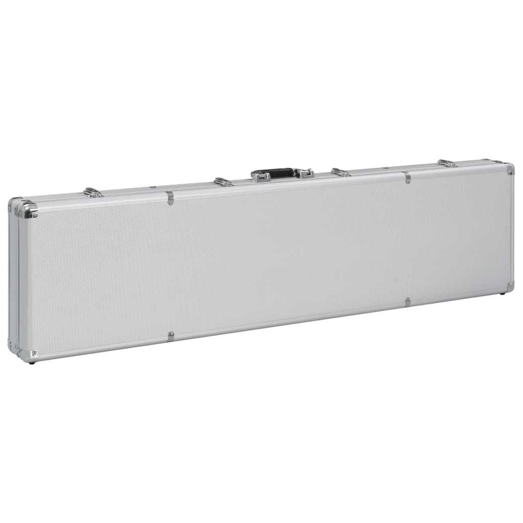 vidaXL Βαλίτσα Όπλου Ασημί 134 x 35 x 12 εκ. από Αλουμίνιο