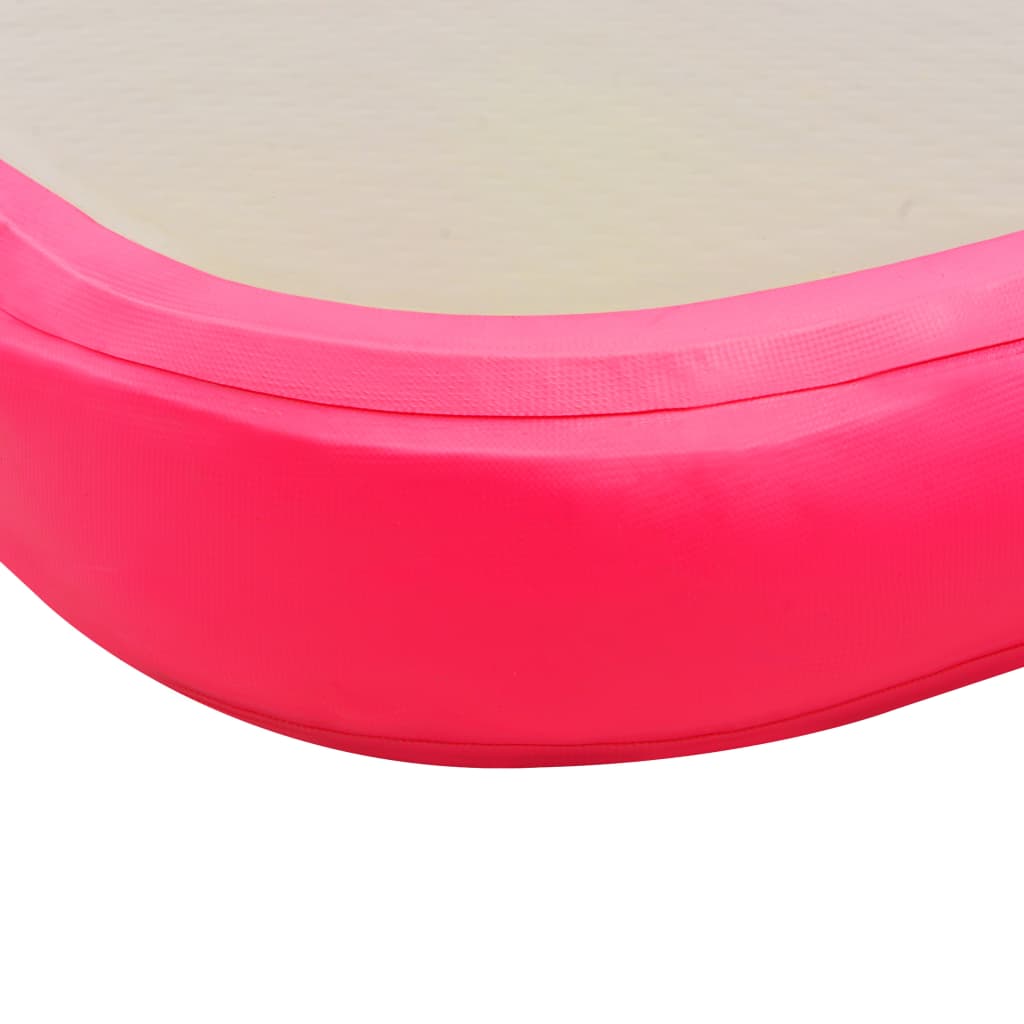 vidaXL Στρώμα Ενόργανης Φουσκωτό Ροζ 500 x 100 x 10 εκ. PVC με Τρόμπα