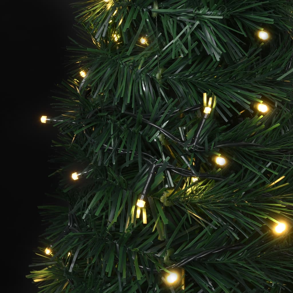 vidaXL Χριστουγεννιάτικο Δέντρο Pop-Up Προφωτισμένο Πράσινο 210 εκ.